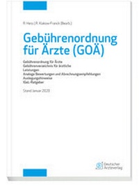 Abbildung von: Gebührenordnung für Ärzte (GOÄ) - Deutscher Ärzteverlag