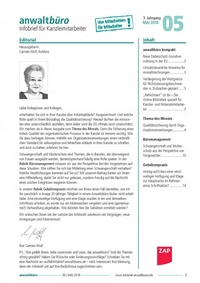 Abbildung von: IBA - Infobrief Anwaltsbüro - ZAP