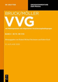 Abbildung von: VVG - Band 3 - De Gruyter