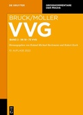 Cover: VVG - Band 2 - De Gruyter
