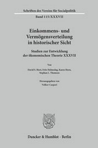 Abbildung von: Einkommens- und Vermögensverteilung in historischer Sicht - Duncker & Humblot