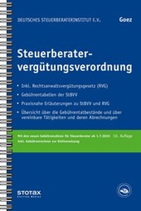 Abbildung von: Steuerberatervergütungsverordnung - Stollfuß