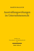 Cover: Ausstrahlungswirkungen im Unternehmensrecht - Mohr Siebeck
