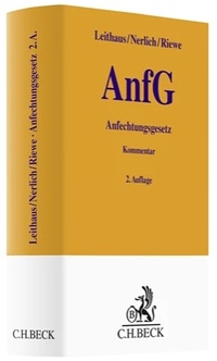 Abbildung von: Anfechtungsgesetz: AnfG - C.H.BECK