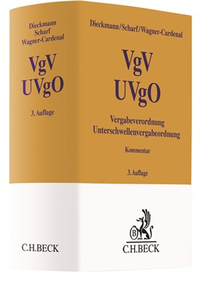 Abbildung von: VgV - UVgO: Vergabeverordnung - Unterschwellenvergabeordnung - C.H.BECK