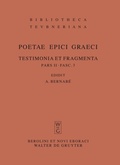Cover: Poetae epici Graeci. Testimonia et fragmenta - De Gruyter
