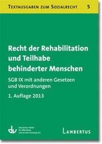 Abbildung von: Recht der Rehabilitation und Teilhabe behinderter Menschen - Lambertus