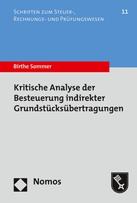 Abbildung von: Kritische Analyse der Besteuerung indirekter Grundstücksübertragungen - Nomos
