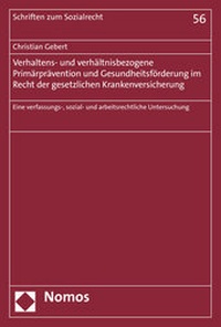 Abbildung von: Verhaltens- und verhältnisbezogene Primärprävention und Gesundheitsförderung im Recht der gesetzlichen Krankenversicherung - Nomos
