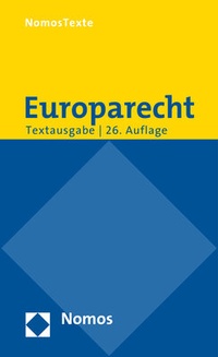 Bild vergrößern Bild: Europarecht - Nomos
