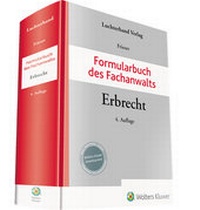 Abbildung von: Formularbuch des Fachanwalts Erbrecht - Luchterhand