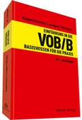Cover: Einf&uuml;hrung in die VOB/B - Werner