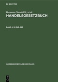 Cover: Handelsgesetzbuch / &sect;&sect; 343-382 - De Gruyter