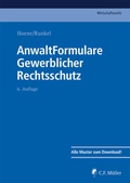 Cover: AnwaltFormulare Gewerblicher Rechtsschutz - C.F. M&uuml;ller
