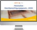 Cover: Hessisches Gleichberechtigungsgesetz - HGlG - R. v. Decker