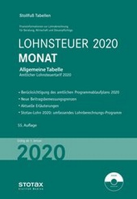 Abbildung von: Tabelle, Lohnsteuer 2020 Monat - Sonderausgabe Juli - Stollfuß