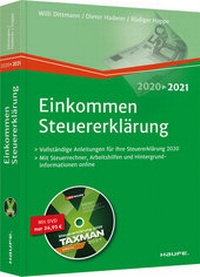 Abbildung von: Einkommensteuererklärung 2020/2021 - inkl. DVD - Haufe-Lexware