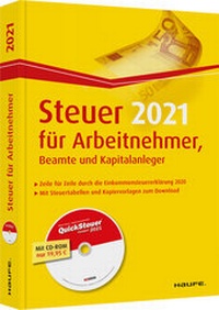 Abbildung von: Steuer 2021 für Arbeitnehmer, Beamte und Kapitalanleger  - Haufe-Lexware