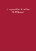 Cover: Rolf Kn&uuml;tel - Ausgew&auml;hlte Schriften - C.F. M&uuml;ller
