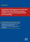 Cover: Checkliste Einbringung eines Betriebs, Teilbetriebs oder Mitunternehmeranteils in eine Personengesellschaft (&sect; 24 UmwStG) - HDS