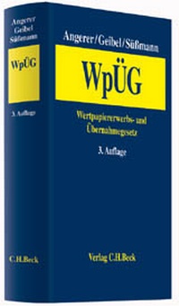 Abbildung von: Wertpapiererwerbs- und Übernahmegesetz: WpÜG - C.H.BECK