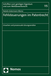 Abbildung von: Fehlsteuerungen im Patentrecht - Nomos