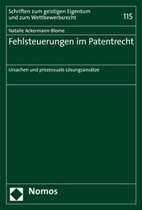 Abbildung von: Fehlsteuerungen im Patentrecht - Nomos