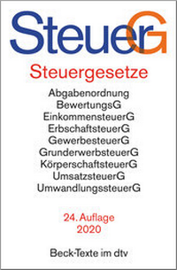 Abbildung von: Steuergesetze: SteuerG - dtv