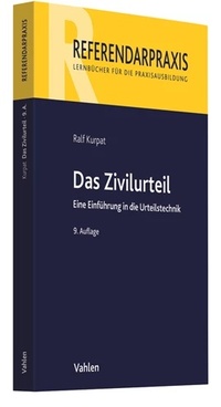 Abbildung von: Das Zivilurteil - Vahlen