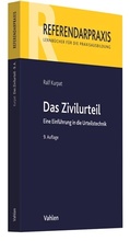 Cover: Das Zivilurteil - Vahlen