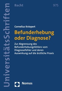 Abbildung von: Befunderhebung oder Diagnose? - Nomos