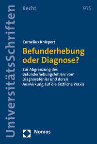 Abbildung von: Befunderhebung oder Diagnose? - Nomos
