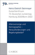 Cover: Verhandlungen des 73. Deutschen Juristentages Hamburg 2020 / Bonn 2022 | Bd. I: Gutachten Teil B - C.H.BECK