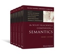 Cover: The Wiley Blackwell Companion to Semantics - Wiley