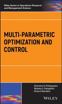 Enlarge image Cover: Multi-parametric Optimization and Control - Wiley-Blackwell