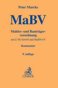 Abbildung von: Makler- und Bauträgerverordnung: MaBV - C.H.BECK