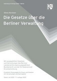 Abbildung von: Die Gesetze über die Berliner Verwaltung - Kulturbuch