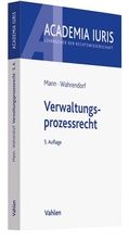 Abbildung von: Verwaltungsprozessrecht - Vahlen