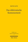 Abbildung von: Das elektronische Konnossement - Mohr Siebeck
