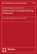 Cover: Datenschutz-Grundverordnung verbessern - Nomos