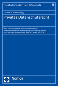 Abbildung von: Privates Datenschutzrecht - Nomos
