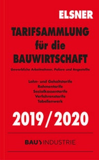 Abbildung von: Tarifsammlung für die Bauwirtschaft 2019/2020 - Otto Elsner Verlag