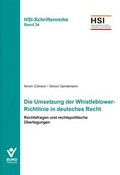 Cover: Die Umsetzung der Whistleblower-Richtlinie in deutsches Recht - Bund-Verlag