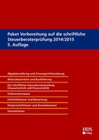 Abbildung von: Paket Vorbereitung auf die schriftliche Steuerberaterprüfung 2014/2015 - HDS