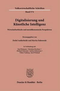 Abbildung von: Digitalisierung und Künstliche Intelligenz - Duncker & Humblot