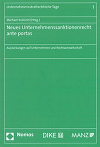 Abbildung von: Neues Unternehmenssanktionenrecht ante portas - Manz