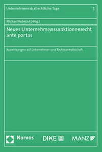 Abbildung von: Neues Unternehmenssanktionenrecht ante portas - Dike Verlag Zürich