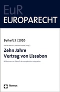 Cover: Zehn Jahre Vertrag von Lissabon - Nomos