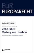 Cover: Zehn Jahre Vertrag von Lissabon - Nomos