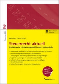 Abbildung von: Steuerrecht aktuell 2/2020 - NWB